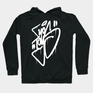 "YoToys" Design Graffiti Writing Tag No.1 - white Hoodie